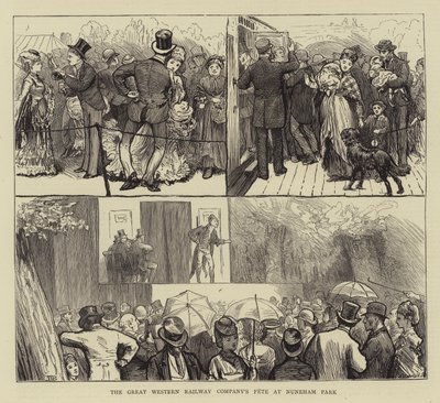 La fête de la Great Western Railway Company à Nuneham Park - William III Bromley